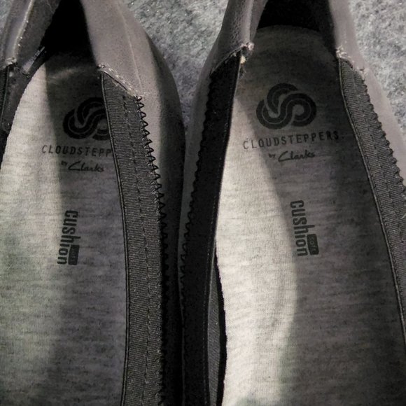 Clarks Cadell Dash Cloudsteppers Womens Size 7.5 M Cushion Rubber Wedge Gray Com - Picture 9 of 10
